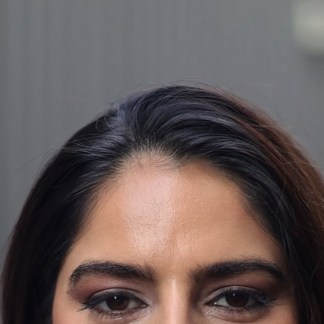 Same client after a smoky eye makeup look by Marta