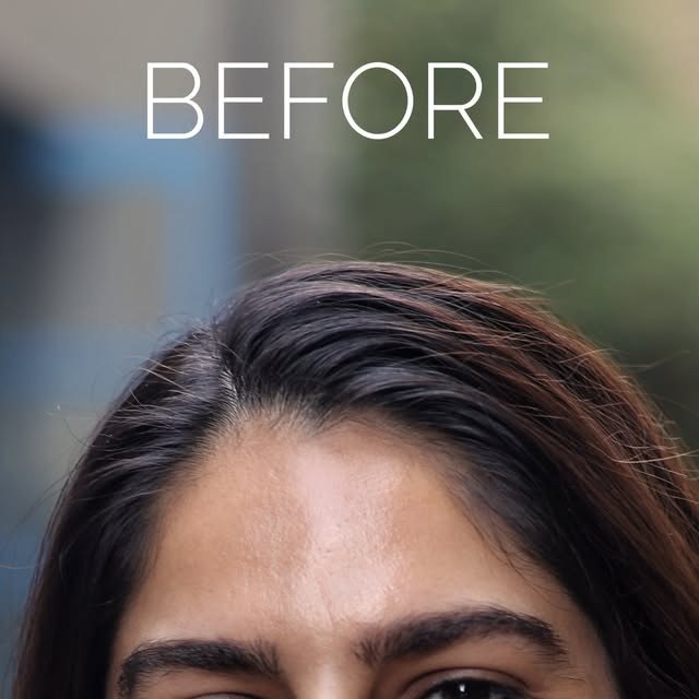 Client before makeup